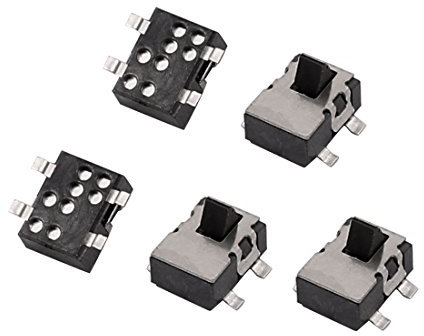 Ersatzteile 5 Stück 4 Türsteueranschlüsse SMT SMD Momentaner Mini-Schiebeschalter 5 x 4 x 4 mm Schlüsselschalter for Kamera