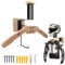 Support Casque Moto,Porte Casque Moto,Multifonction en Bois Accroche Mural Casque Moto,pour Le Stockage VêTements de Protection Moto,Casque Moto,Gilet Tactique,Maillots de Cyclisme