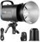 NEEWER S101-400W PRO Flash Luce Stroboscopica con Trigger 2.4G Lampada Pilota 150W, 400W GN65 5600K Riflettore Bowens Mount Modalità S1/S2 Ventola Silenziosa Compatibile con QPRO per Fotografia Studio