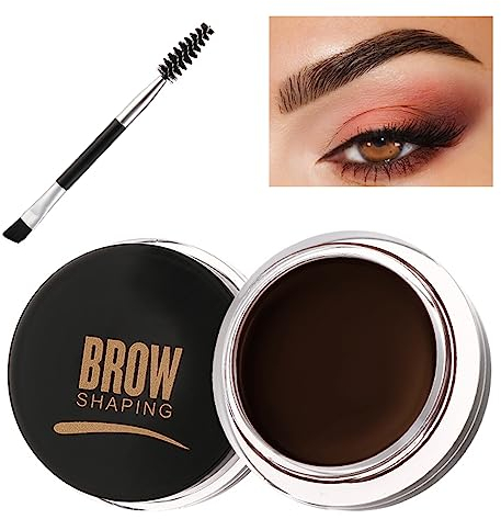 Wasserfestes Augenbrauen Gel, Langanhaltend Augenbrauen Formen Gel Brow Gel Mit Bürste, Hochpigmentiert Augenbrauenfarbe Leicht Nicht Fettend Styling Augenbrauengel (04 schwarzer Kaffee)