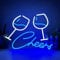 Neon Sign Bar Wine Glass Neon Powered USB Cable with Switch Bar Party Festival Wall Decor Neon Light