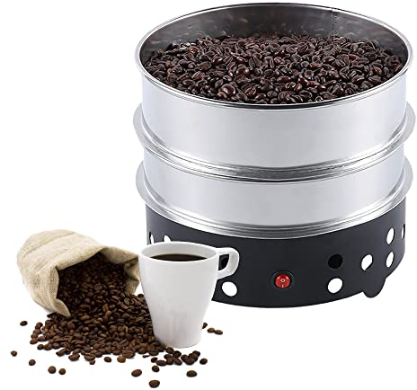 GLJTUO Elektrische Kaffeeröst-Kühlmaschine, 1000-G-Kaffeebohnenkühler, Kaffeebohnen-Kühlplatte, Café-Röst-Kühlmaschine, Haushalts-Café-Röst-Kühlmaschine, 6600 U/Min (1000 G Kapazität)