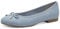 MARCO TOZZI Damen Ballerinas mit Schleife Vegan, Blau (Polar Comb), 38 EU