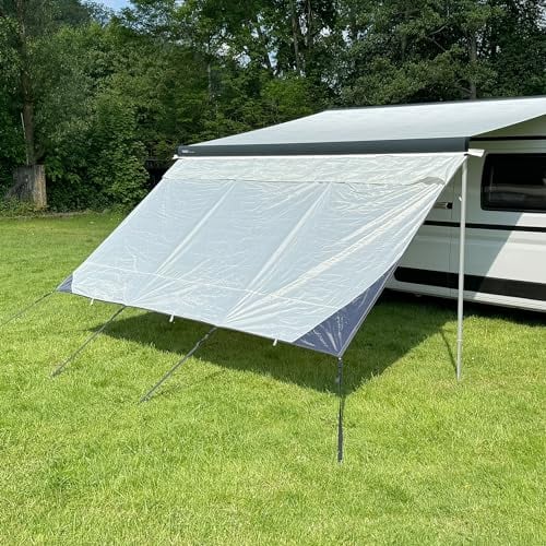 Freizeitschmiede® Sunblocker 430 - Markise Vorderwand 430 x 200 cm Sichtschutz