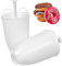 MOLUCKFU 2pcs Hand-squeezed Donut Making Tool Ergonomic Pastry Mold for Baking Desserts Portable Doughnut Machine for Delicious Treats