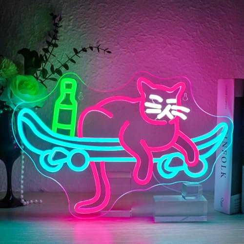 Horseneon Back to School luces de neón Neon Light for Wall Decor Animal Neon Light Sign,USB Power Led Sign for Home Escuelas Bar Bedroom Game Room Astronomy Club Party