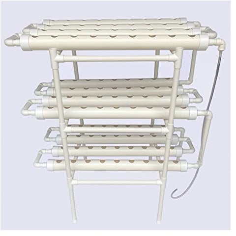 BINGNU Hydroponik-Anbausystem-Kit, NFT Indoor Hydroponic Grow System Vertikale Pflanze Salat Erdbeere 108 Löcher für pflanzengesteuerte Pflege und Bewässerung