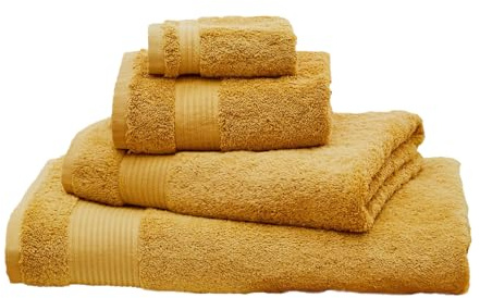 NEXT Homeware Gästehandtuch aus 100% ägyptischer Baumwolle Sunshine Yellow 4 Pack Hand Towels