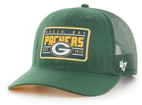 '47 Green Bay Packers NFL Hardline Trucker RF Unisex Basecap - Dunkelgrün