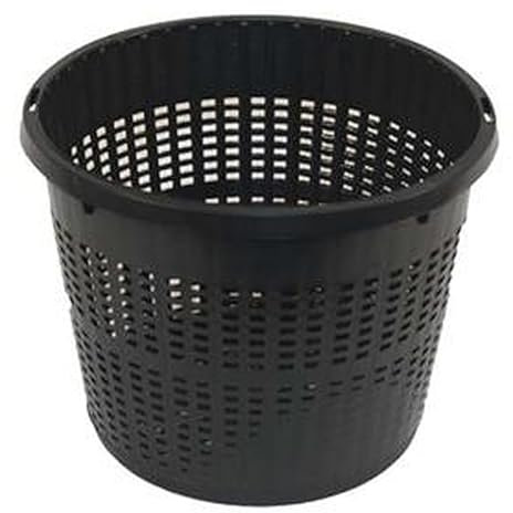 Biotope Aquatics Ltd - Paniers pour plantes d'étang – Grandes tailles de pots – Marginal aquatique – Pot de fleurs de jardin (1, rond, 22 x 13 cm)
