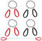 4Pcs Stainless Steel Wire Saws, Metal Wire Saw Hand Pocket String Emergency Survival Rope Cutting Tools, 70cm Extended Cutting Rope for Camping & Survival (Red, Black, Silver)