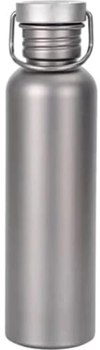 Zghhc 750ml Titanium Water Bottle with Lid, Water Bottle with Cup Sleeve Outdoor Camping Sports Bottle Tourism Cycling Hiking Camping Water Bottle