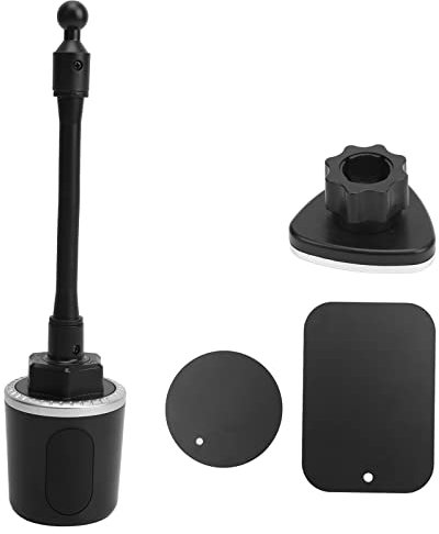 Miosugo Universal Handyhalterung für Auto Getränkehalter, Handyhalter, Smartphone Halterung, Magnetische Tassenhalterung, 360° Verstellbarer Schwanenhals Auto Halterung