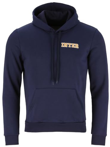 Inter Inter Internazionale College Blue Hoodie Top - M Prodotto Ufficiale Uomo (Pacco da 1)