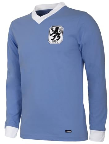 COPA - Retro Fußballtrikot Herren - TSV 1860 München 1965/66 - Blau - Langarm