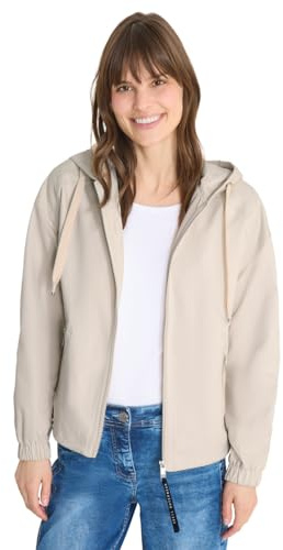 Cecil Jacke aus Baumwollmix mit Kapuze pearl beige L