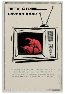 Generisch Tv Girl Poster Rock Band Poster Für Zimmer, Ästhetische Leinwand-Wandkunst, Schlafzimmer-Dekor Poster 12x18inch(30x45cm)