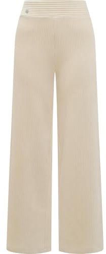 Ragwear Damen Lange Hose Stoffhose in weicher Cord-Optik Aretah Cordy Ecru Gr. S