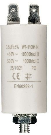 CABLEPELADO Condensador de arranque para motor eléctrico | Condensador Permanente | monofásico | 4 terminales | Apto para bombas, compresores, lavadoras, maquinas de aire | 450 VAC | 3.5 uF