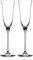 DIAMANTE Champagne Flutes Crystal Prosecco Glasses - ‘Kate’ Collection Undecorated Crystal - Set of 2