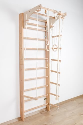 Swedish Ladder Wall Bars ˝Kombi-2-220˝, EU WAREHOUSE, Gymnastics, Sport complex, Indoor home gym