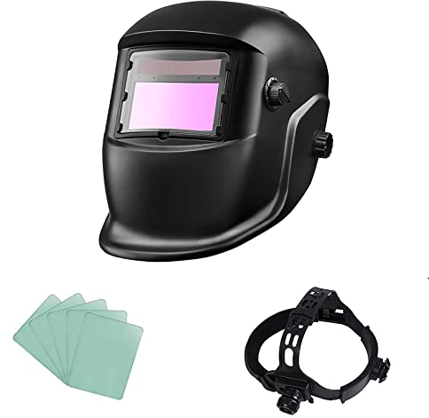 ACELEY Schweißhelm, Sicherheitsmaske Automatische Augen, Automatische Photoelektrische Solar-Solarmaske mit UV-Schutz für Schweißarbeiten