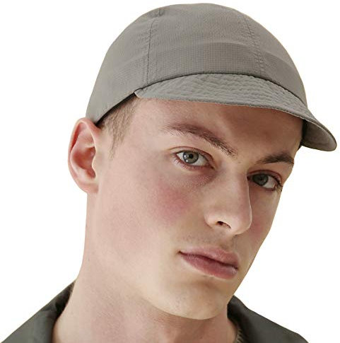 UNDERCONTROL Cappello da Corsa Pieghevole Non Strutturato con Visiera Corta, Idrorepellente, ad Asciugatura Rapida, a Basso Profilo, Traspirante, Regolabile, Pieghevole per Esterni, Corea (Oliva)