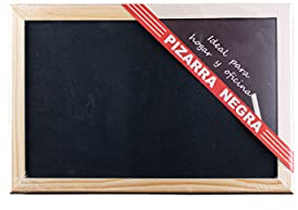 BESCH Schwarze Kreidetafel mit natürlichem Holzrahmen für Büro, Restaurants, Schule, Geschäft, Zuhause und Cafés, einfache Installation (20 x 30 cm)