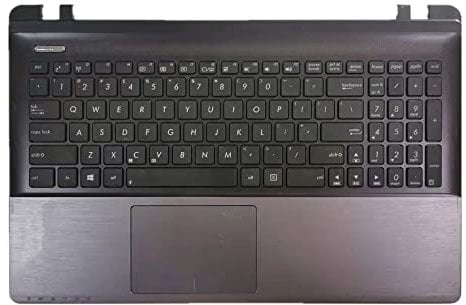 fqparts Replacement Laptop Upper Case Cover C Shell & Keyboard & Touchpad For ASUS K55 K55A K55DE K55DR K55N K55VD K55VJ K55VM K55VS Silver US English Layout Small Enter Key Layout