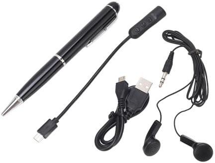 Voice Recorder Pen, Digitaler Audioaufzeichnungsstift für Vorträge, Meetings, Klassen, Tragbares Audioaufzeichnungsgerät mit MP3 Wiedergabe, Unterstützt One Touch HD Voice