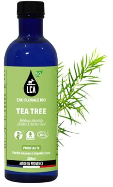 LCA - Eau Florale de Tea Tree BIO - 200ml | Purifiante & Rééquilibrante, Peaux à Imperfections, Hydrolat Cosmétique et Fabriqué en France