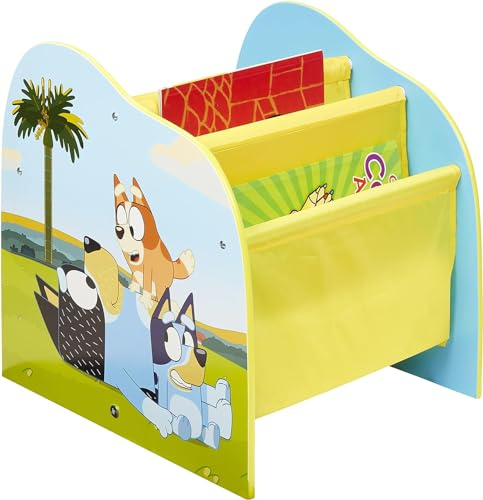 Bluey Estantería para niños, Almacenamiento de Libros para Dormitorio (aproximado) 39,5 cm de Alto x 39,5 cm de Ancho x 35 cm de Profundidad 14365