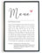 Mama Definition Bild – Geschenk Mutter zum Geburtstag, Weihnachten, Muttertag, Weihnachtsgeschenk, Muttertagsgeschenk, Poster Geschenkidee