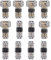 HUAZIZ 12 Pcs Connettori a T/H a Bassa Tensione, Morsetti Rapidi Splice Connettore Elettrico,Connettori a Filo T/Hper Connessione Cavo Elettrico 20-22 Awg, Non C'è Bisogno di Stripping(2 Pin)