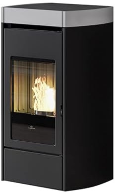 Edilkamin Pelletofen Lena Plus | Topplatte Keramik weiß | 9,2 kW