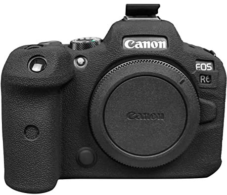 Rieibi EOS R6 R6 Mark II, custodia in silicone per fotocamera digitale Canon eos R6 R6 Mark II, custodia protettiva in silicone per Canon R6 R6 Mark II, Nero , Beauty Case
