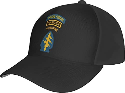 YINGD Us Army Special Forces Ranger Airborne Trucker Hat für Herren Baseball Snapback Cap Outdoor Verstellbar, #293, One size
