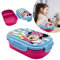 Minnie Mouse Lunchbox mit Göffel | Zwei Fächer | BPA-freie Kunststoff-Snackbox | Lebensmittelaufbewahrungsbehälter | Reise-Lunchbox für Kinder ab 3 Jahren | Größe – 20 cm