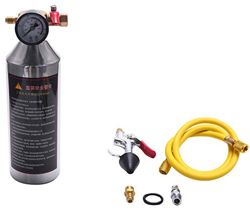 Yessetry Botella de limpieza de tuberías de aire acondicionado para coche, kits de descarga de aire acondicionado, recipiente para herramienta limpia