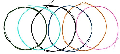 Cordes de Guitare Classique – Matériau en Nylon et Alliage de qualité Supérieure, Ton Brillant et Net, Tension Normale, Design coloré.