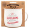 Mug Nomade - Mug à thé et café personnalisé Guillaume - Cadeau pour Homme, Couleurs Pastel (par Exemple, Rose, Bleu, Vert, Jaune)