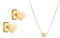 LIEBESKIND Ohrstecker LJ-0847-E-05 IP Gold & Damen-Collier Edelstahl