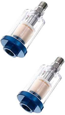 BESTonZON 2pcs Tail Grid Air Dryer Compressor Accessory Oil Water Drain Valve Inline Water Separator Air Compressor Dryer Inline Separator for Air Filters Small Plastic Air Pump