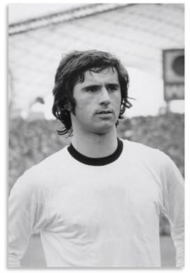 REDCHAMBER Poster mit deutschen Fußballern Gerd Müller (8), Heimdekor-Poster, Wandkunst, Bilddruck, dekorative Malerei, Poster, 30 x 45 cm