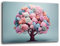 Quadro Moderno Camera da letto ALBERO della VITA Celeste Rosa Astratto Quadri moderni soggiorno da Parete XXL grande Stampa su tela Canvas Decorazione Murale muro Arredo Salone (9, 30x40 cm)