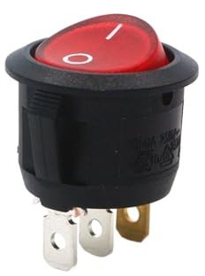 R13-112B STSP rocker switch/ON-OFF 3pins with Red Neon/250V 10A 125V 16A /Toy‘s ’power switch MQXFCZUX