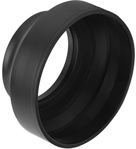 Paraluce, Paraluce per Fotocamera in Gomma e Paraluce in Metallo con Collegamento a Vite per Obiettivo (62 mm)