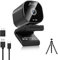Webcam 4K, webcam PC avec 2 microphones antibruit, webcam pour ordinateur portable, webcam USB, couverture de confidentialité intégrée, webcam Plug & Play pour zoom, équipement,
