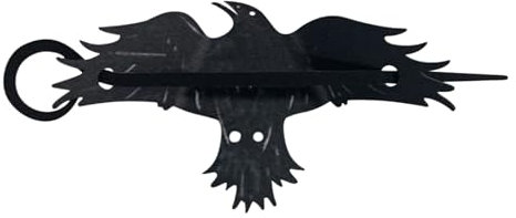 Haarnadel mit schwarzem Raben, schickes und geheimnisvolles Accessoire, Kristall-Haarspangen (Schwarz, Einheitsgröße)