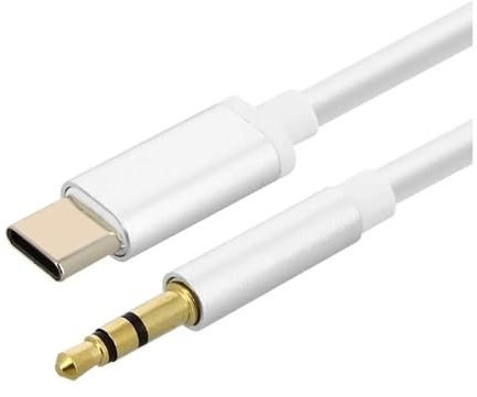 PH26 - Cable USB C a mini jack de 3,5 mm, audio auxiliar de 1 metro, compatible con Motorola Edge 50 Fusion LATAM. Conecta tu móvil a tus auriculares, altavoz, radio